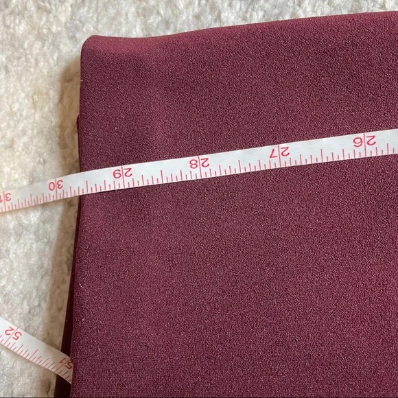 Adrianna Papell Burgundy Lace Long Sleeve Jumpsuit - Picture 10 of 13